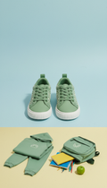 Sprout Green Sneakers Uplifting Verse Side